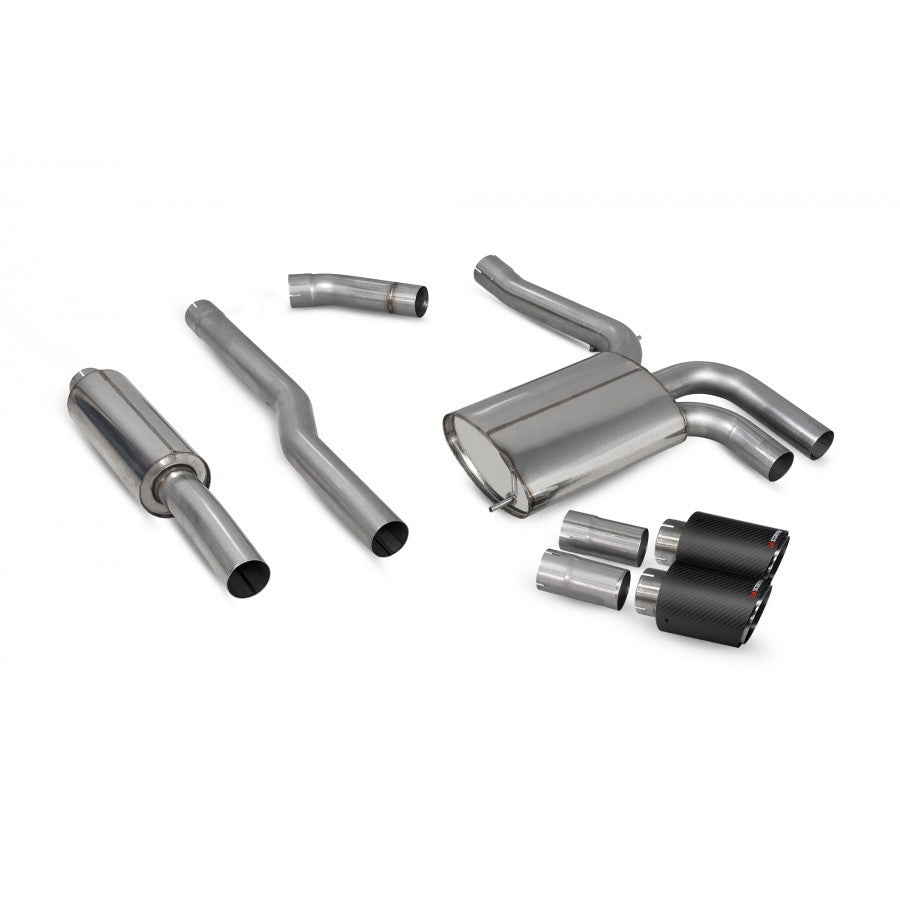 Scorpion Resonated Cat-Back System for Mini Cooper S F55 (Four Door Only) - Carbon Ascari | SMN020CF - Image 3