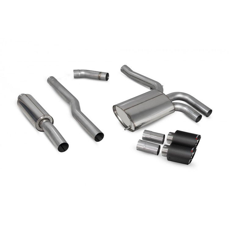 Scorpion Resonated Cat-Back System for Mini Cooper S F55 (Four Door Only) - Carbon Ascari | SMN020CF - Image 3