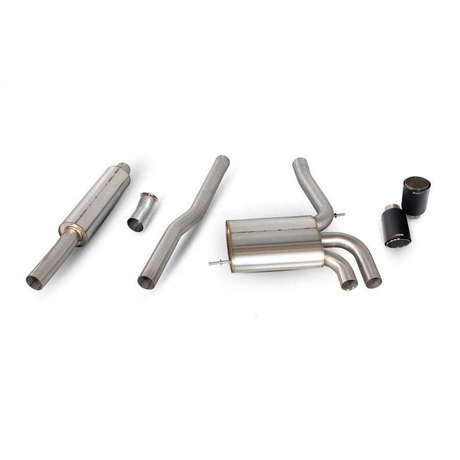 Scorpion Resonated Cat-back System For Mini Cooper S F56 (Carbon Ascari) | SMN021CF - Image 2