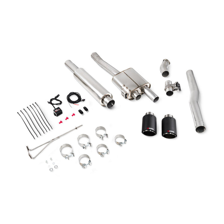 Scorpion Exhaust Resonated TunR Cat-Back System for F56 Mini Cooper S/JCW - Carbon Ascari - Image 2