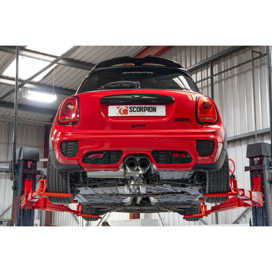 Scorpion Non Resonated Cat-back System For Mini Cooper S F56 (Carbon Ascari) | SMNS021CF - Image 3