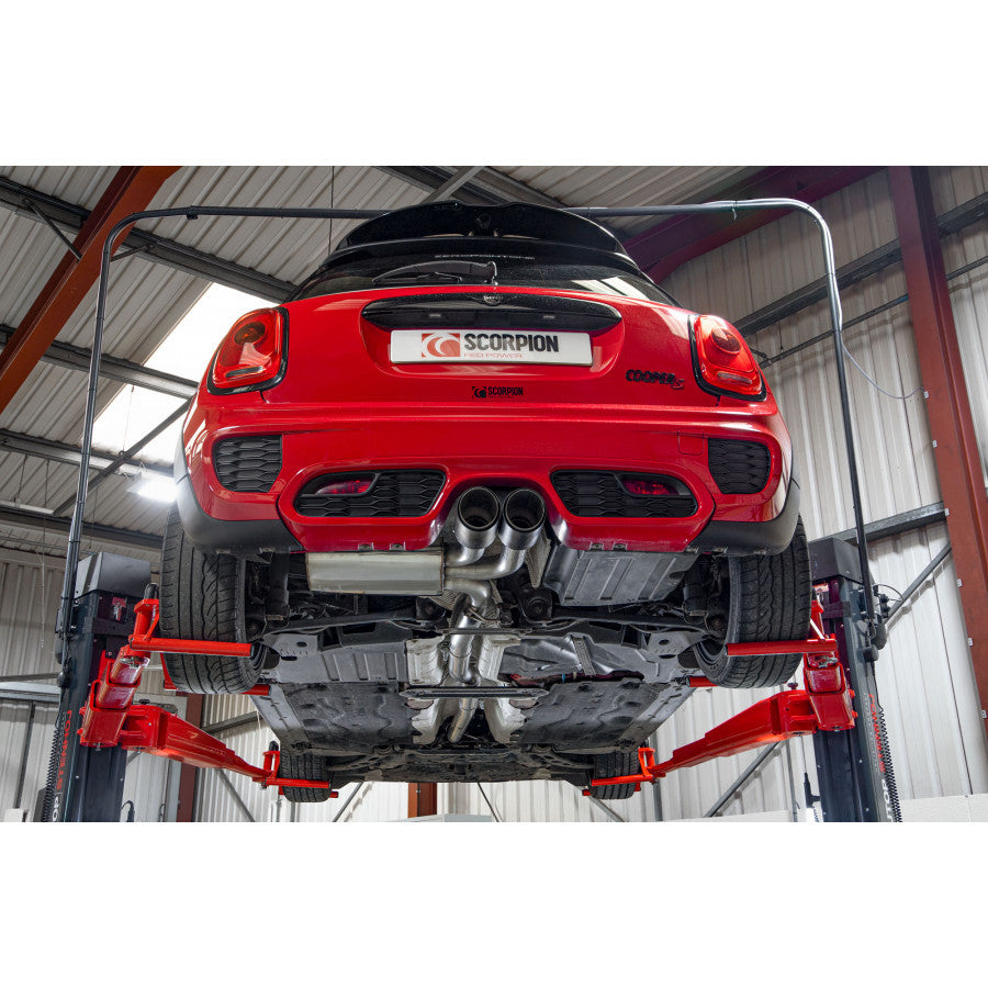 Scorpion Non Resonated Cat-back System For Mini Cooper S F56 (Carbon Ascari) | SMNS021CF - Image 4