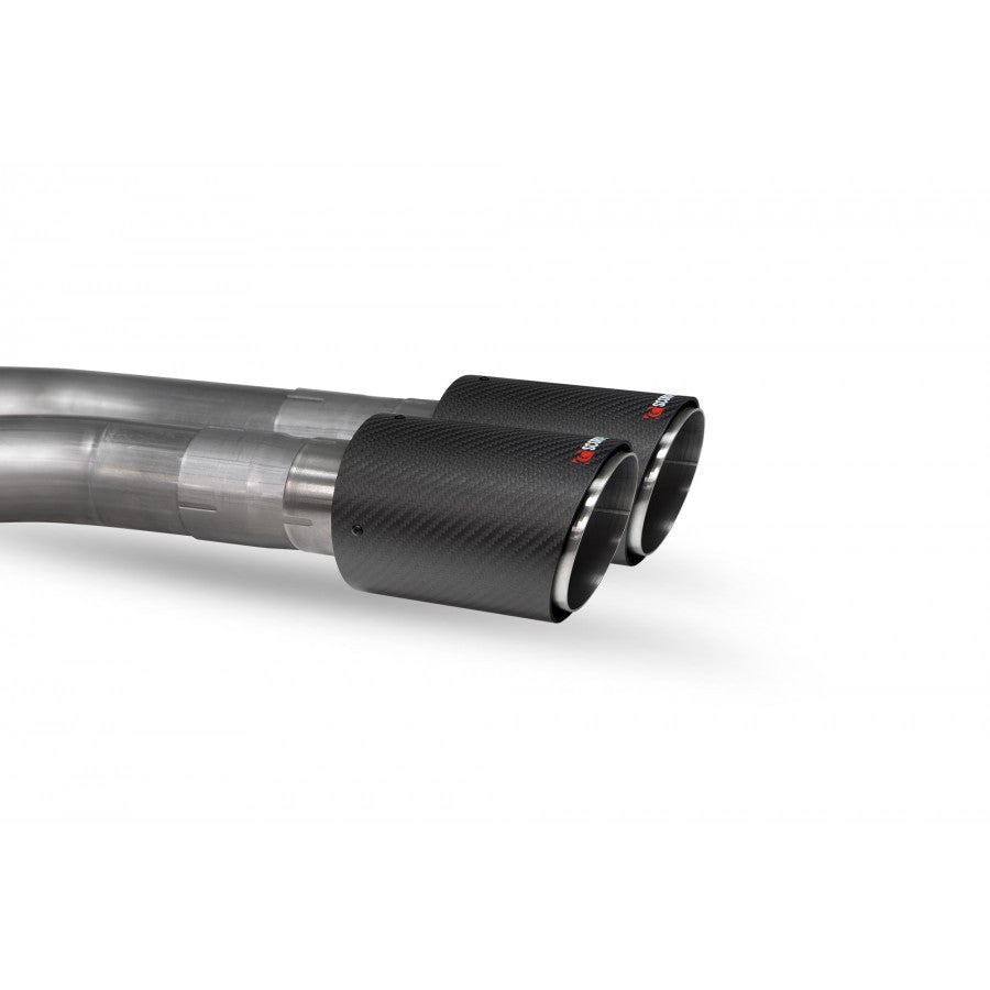 Scorpion Non-resonated Cat-Back System for Mini Cooper S F55 (Four Door Only) - Carbon Ascari | SMNS020CF - Image 2