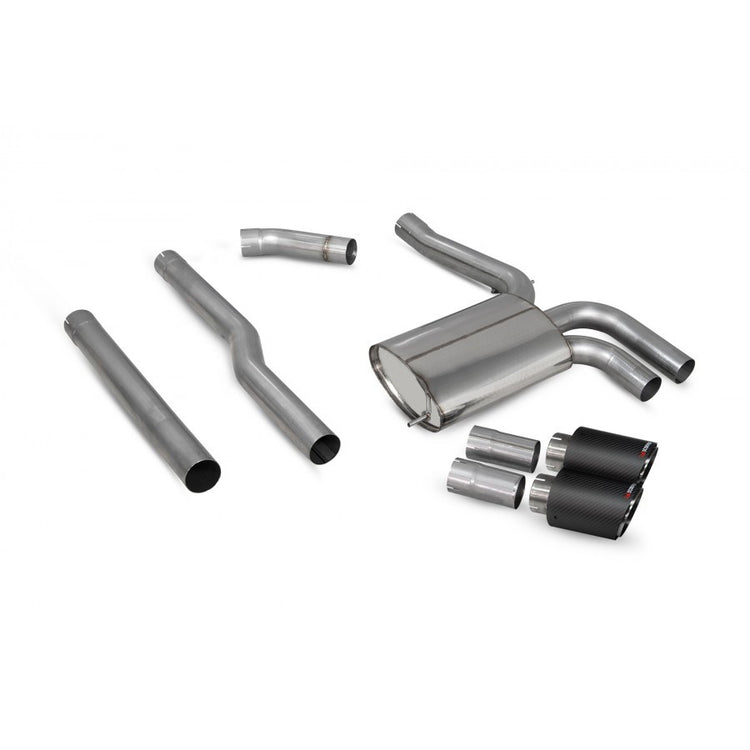 Scorpion Non-resonated Cat-Back System for Mini Cooper S F55 (Four Door Only) - Carbon Ascari | SMNS020CF - Image 3