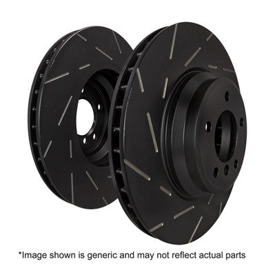EBC 2016+ Mini Cooper Clubman (F54) 1.5L Turbo USR Slotted Front Rotors | USR1998 - Image 2