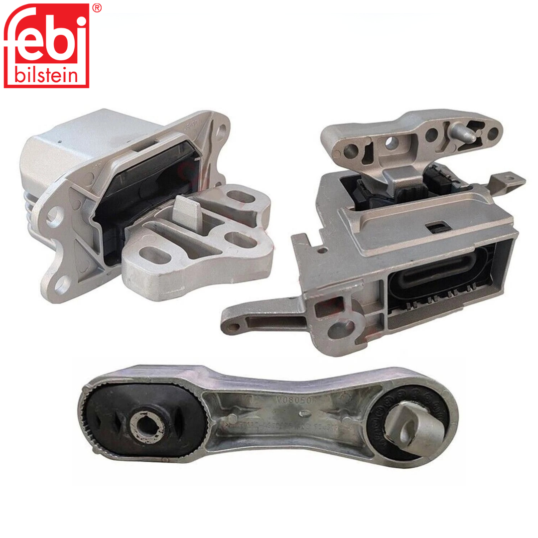 Engine Mount and Transmission Mount Kit - 3 Piece - 2014-2025 Mini Cooper 1.5L 2.0L (Febi Bilstein)